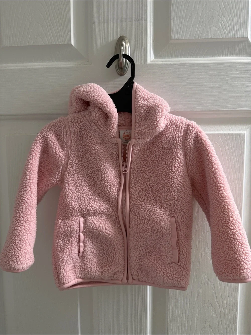 wonder nation Light Pink Sherpa Zip Hoodie
